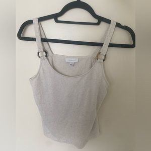 Topshop Size:4 Tan Boho Style beach tank top